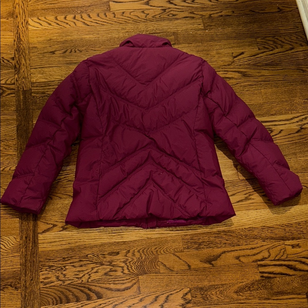 L.L. Bean Women's Chevron Quilted Puffer Jacket - Plum Gorpcore - Picture 5 of 6